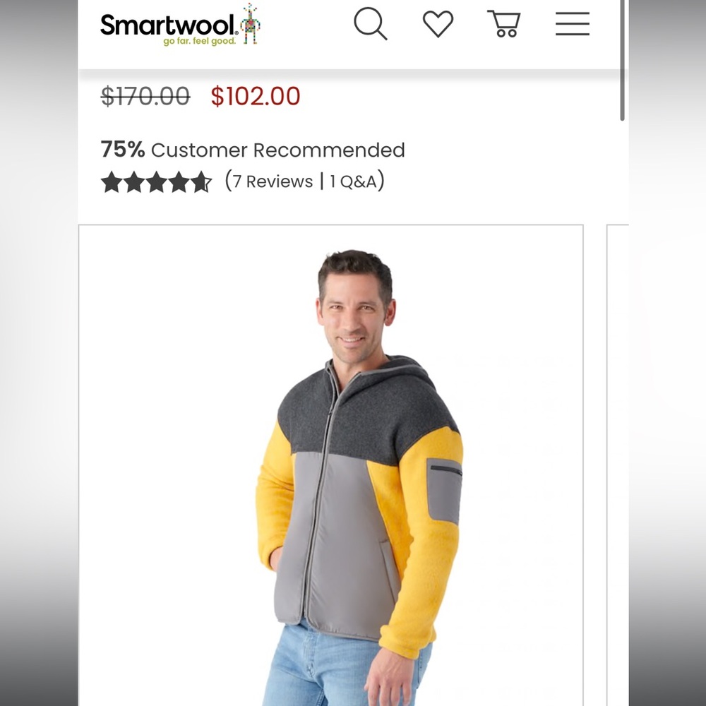 men’s smartwool hudson trail fleece jacket